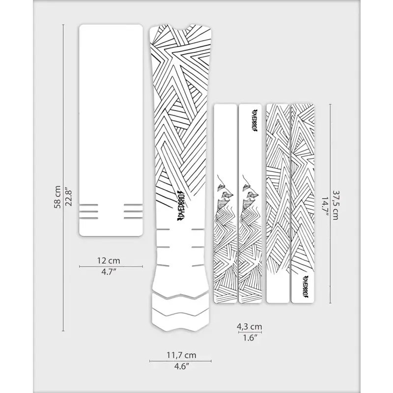 Balfes Bikes Dyedbro Stay Free e-Bike Frame Protection Kit in Black | Free postage over £30, £10 off first order, price match & 0% finance.