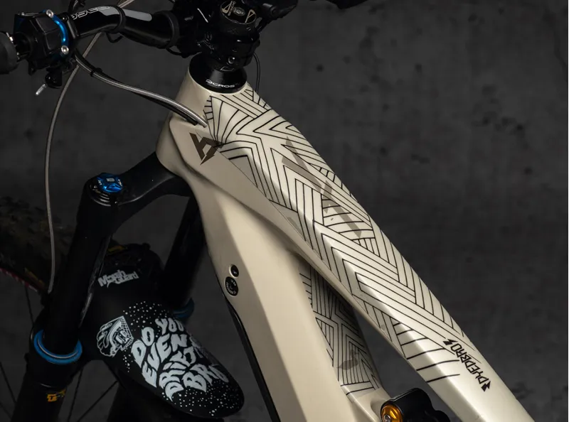 Dyedbro Stay Free e-Bike Frame Protection Kit in Black-4