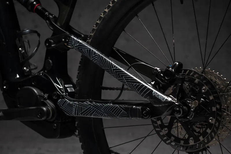 Dyedbro Stay Free e-Bike Frame Protection Kit in White-5