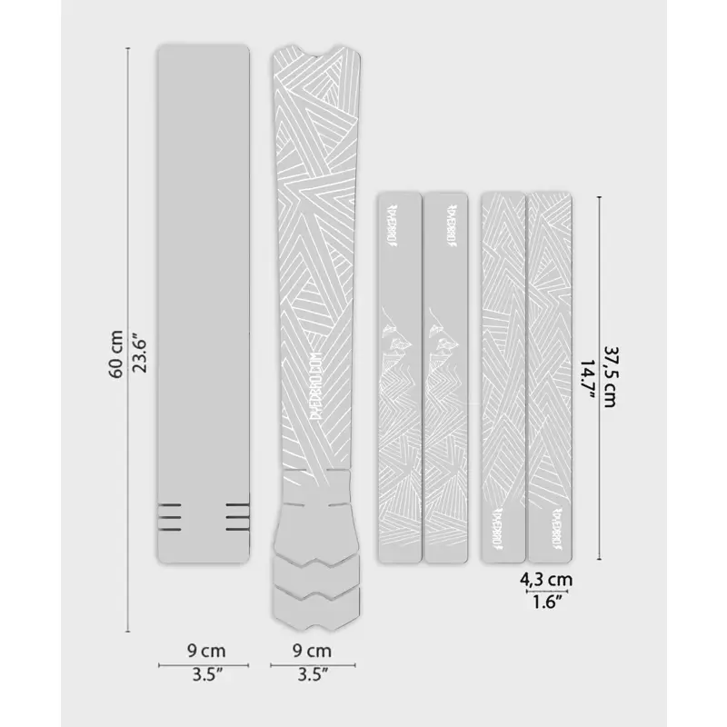 Balfes Bikes Dyedbro Stay Free MTB Frame Protection Kit in White | Free postage over £30, £10 off first order, price match & 0% finance.