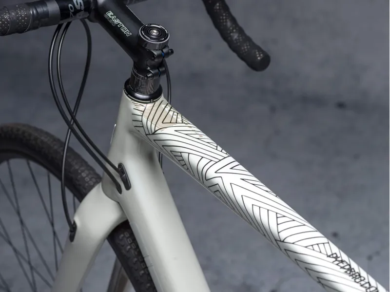 Dyedbro Stay Free MTB Frame Protection Kit in White-1