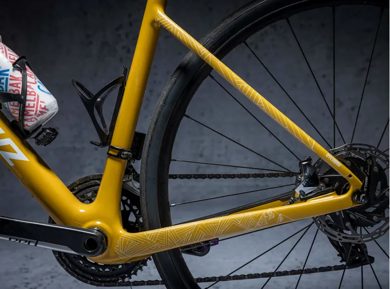 Dyedbro Stay Free Gravel Frame Protection Kit in White-2