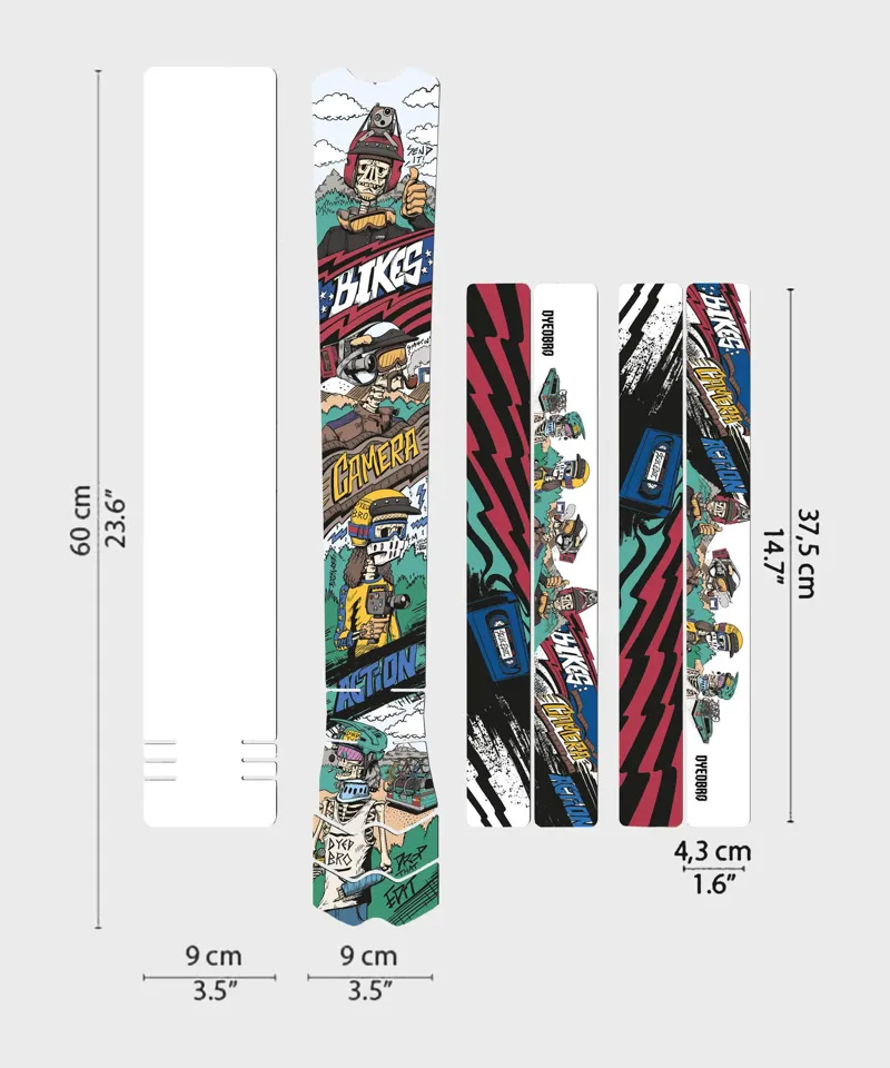 Balfes Bikes Dyedbro MTB Frame Protection Kit in Stormstatic | Free postage over £30, £10 off first order, price match & 0% finance.