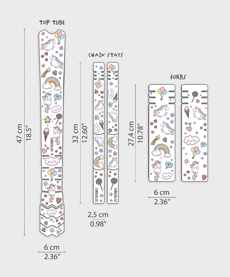 Dyedbro Kids Frame Protection Kit in Unicorn