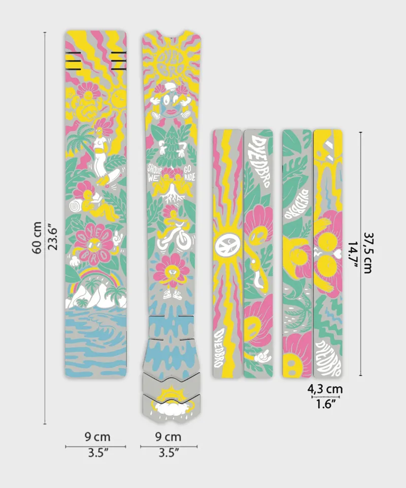 Balfes Bikes Dyedbro Victor Brousseaud Artist Series MTB Frame Protection Kit | Free postage over £30, £10 off first order, price match & 0% finance.