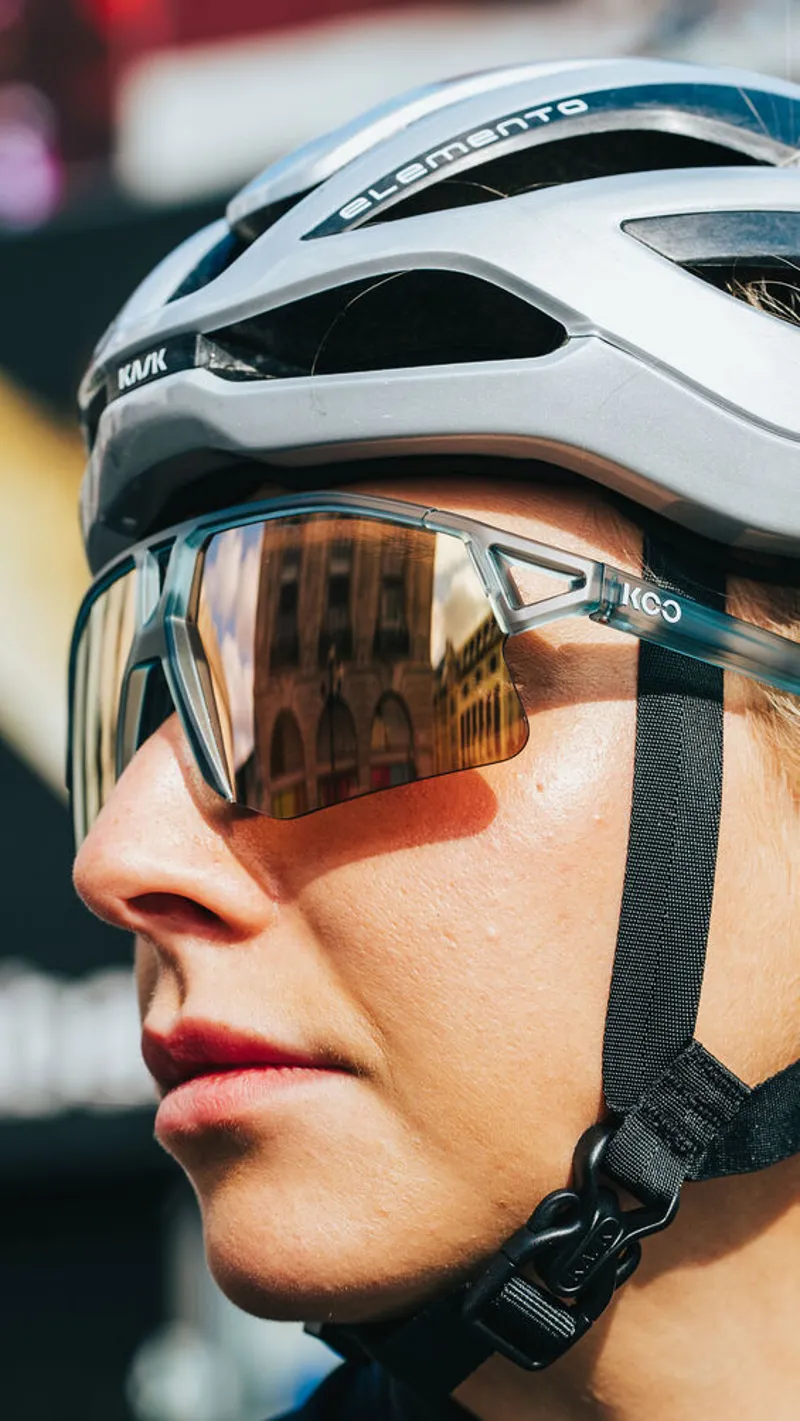 Koo Hype Sunglasses in Green Glass Matt/Copper Mirror-3