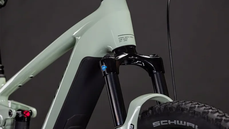 Cube Stereo Hybrid one22 Pro 800 Electric Mountain Bike 2026 in Stonegrey/Black-6