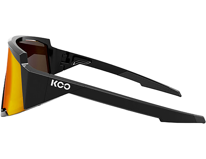 Koo Spectro Sunglasses in Black/Red Mirror-2