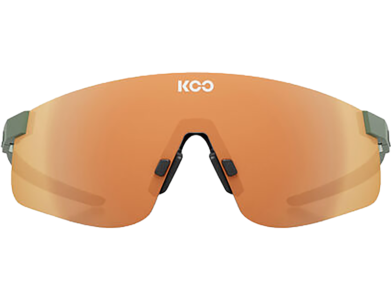 Koo Nova Sunglasses in Olive Green Matt/Orange Mirror-1