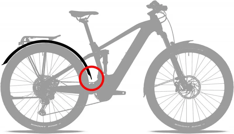 Acid Mudguard Set 75 27.5 Inch in Black-1