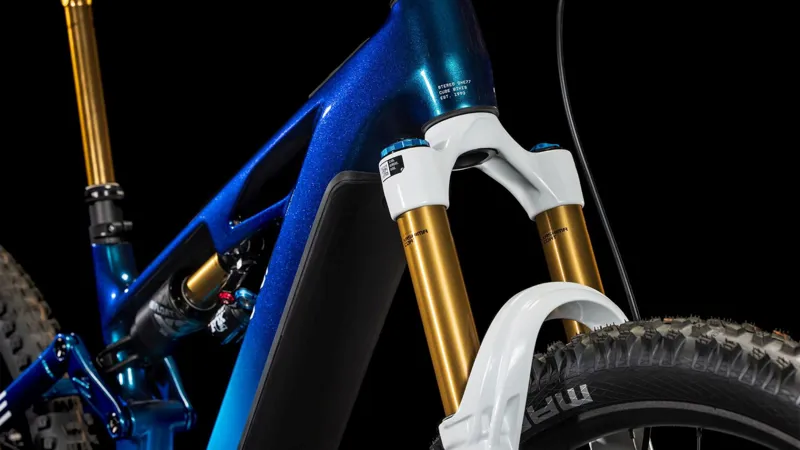 Cube Stereo Hybrid ONE77 HPC AT 800 Electric Full Suspension MTB 2025 in Actionteam Blue-5