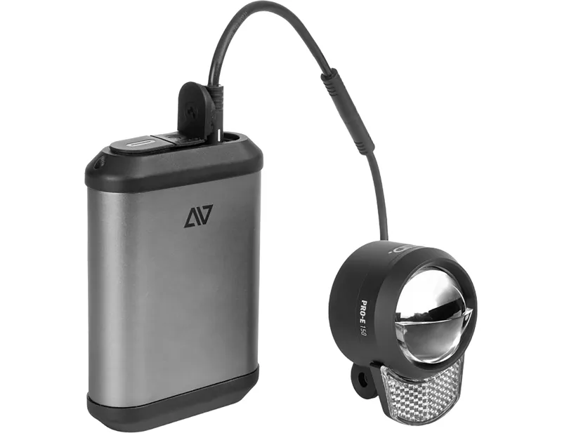 Balfes Bikes Acid Front Light Pro-E 150 with Powerbank in Black/Grey | Free postage over £30, £10 off first order, price match & 0% finance.