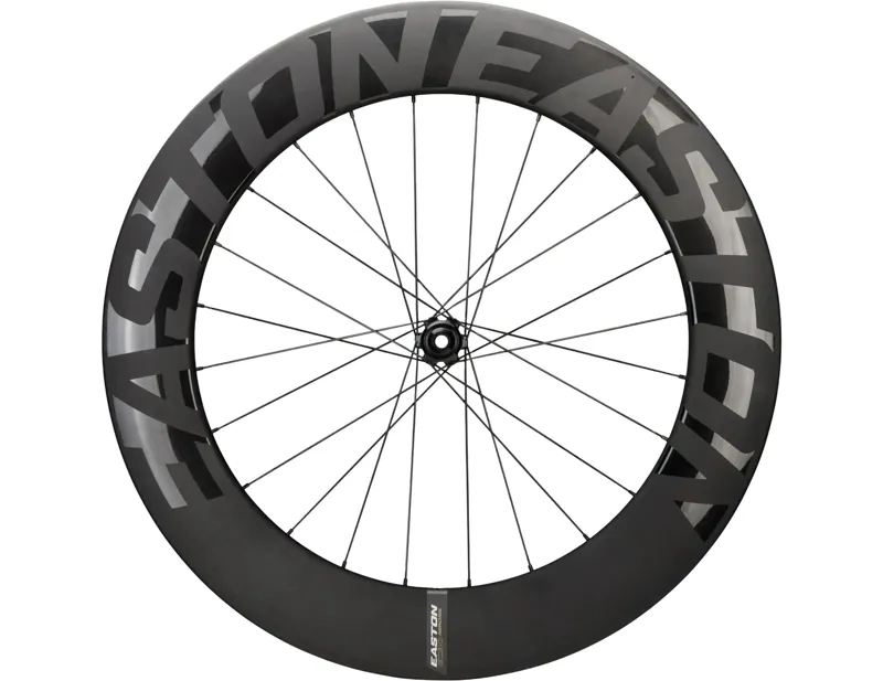 Easton EC90 AERO85 Clincher 700C 12x100mm Carbon Front Wheel in Black-1