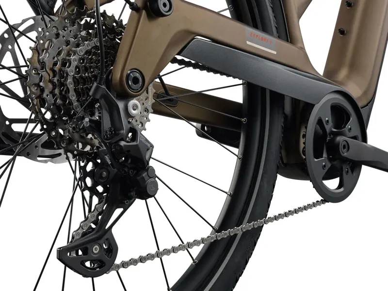 EX DISPLAY Giant Explore E+ 3 Stagger Electric Hybrid Bike 2026 Small in Pyrite Brown-6