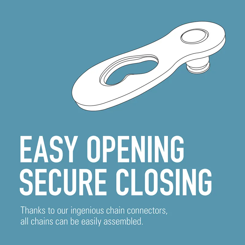 Connex 8sE Bicycle Chain 136 Link 8-Speed Stainless Rollers and Inner Links Nickel Plated -4