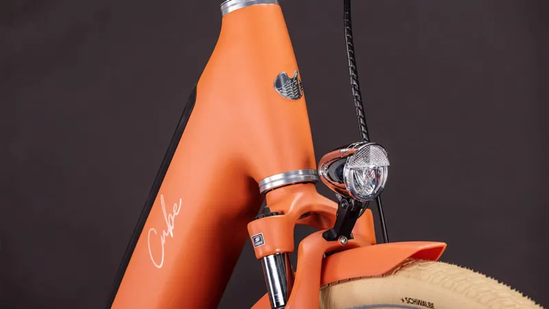 Cube Aruba Hybrid 600 Easy Entry Electric Hybrid Bike 2026 in Papaya/Creme-5