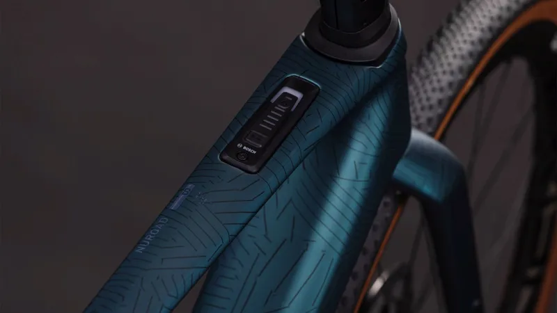 Cube Nuroad Hybrid C:62 SLT 400X Electric Gravel Bike 2026 in Royalgreen/Crisscross-1