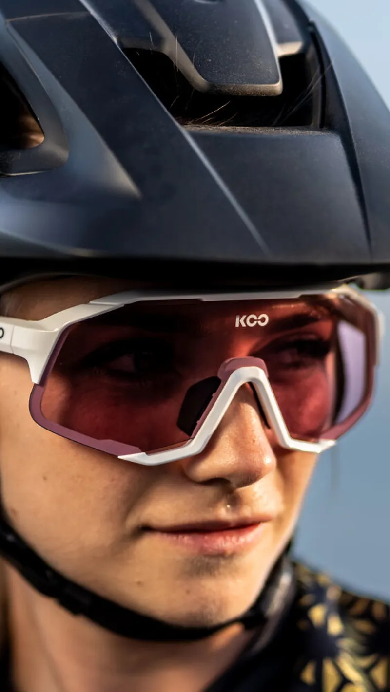 Koo Demos Sunglasses in White/Photochromic Pink-3