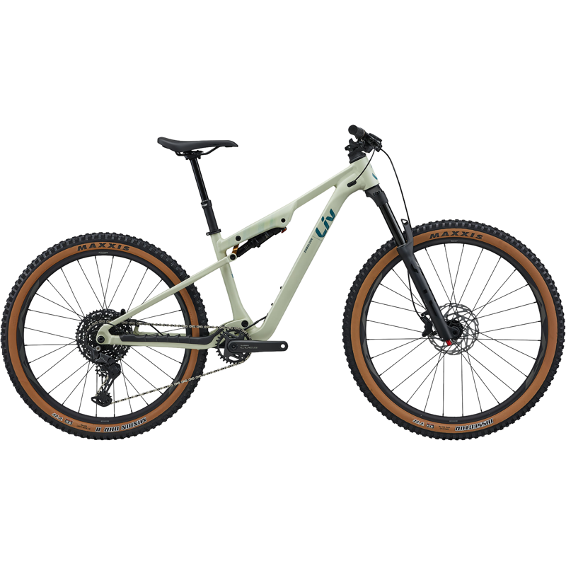 Balfes Bikes Liv Embolden Full Suspension Mountain Bike 2027 in Pale Moss | Free postage over £30, £10 off first order, price match & 0% finance.