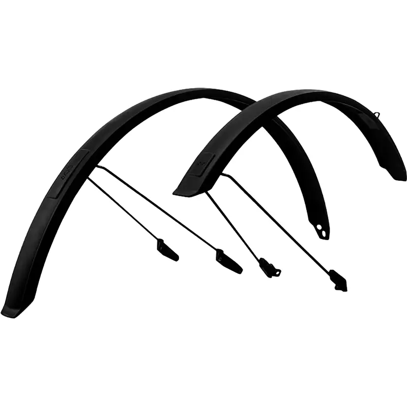 Balfes Bikes Acid Mudguard Set 57 28 Inchbb Mount 2.0 in Black | Free postage over £30, £10 off first order, price match & 0% finance.
