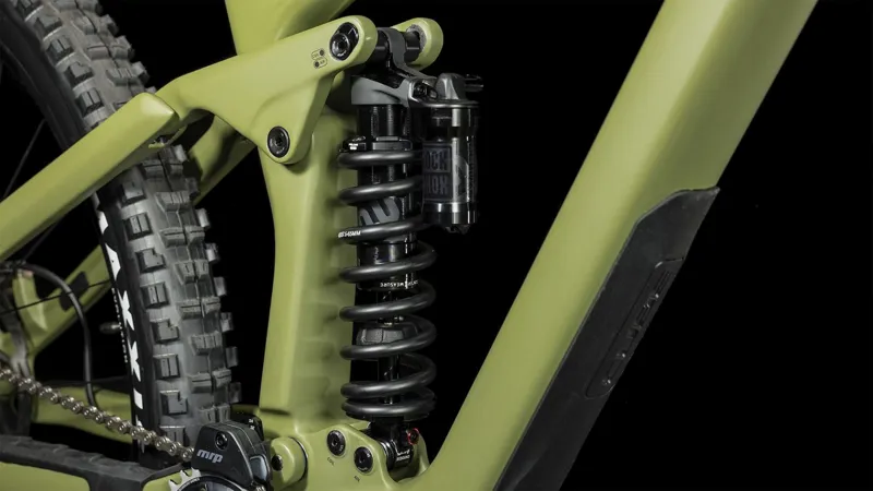 Cube Stereo one77 c:68x Tm 29 Inch Full Suspension Mountain Bike 2026 In Olive/ Chrome-4