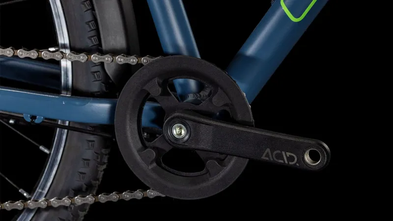 Cube Numove 240 Street 24 Inch Wheel Kids Bike 2025 in Naval Blue/Apple-6