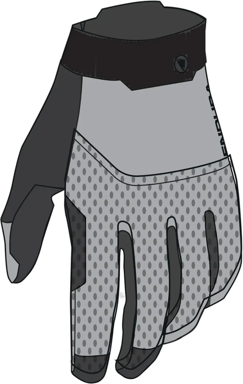 Endura Loop Full Finger Glove in Dreich Grey-1