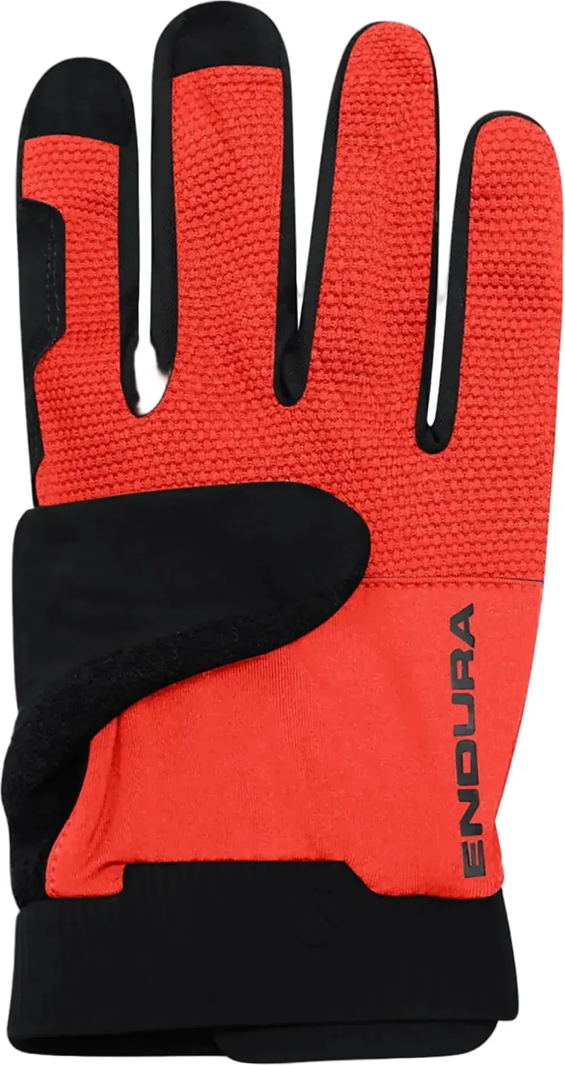 Endura Loop Full Finger Glove in Flame Red-1
