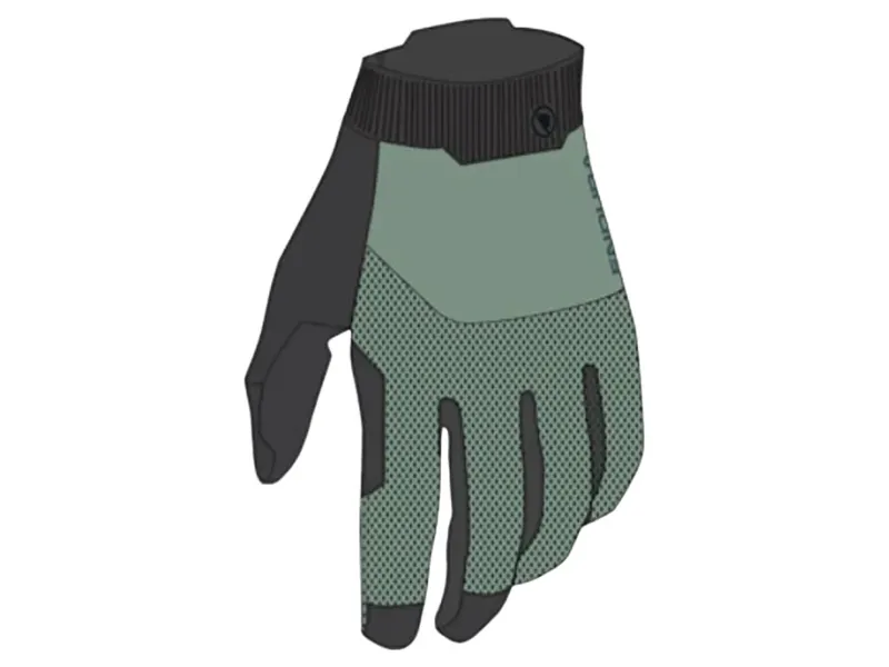 Endura Loop Full Finger Glove in Green-2
