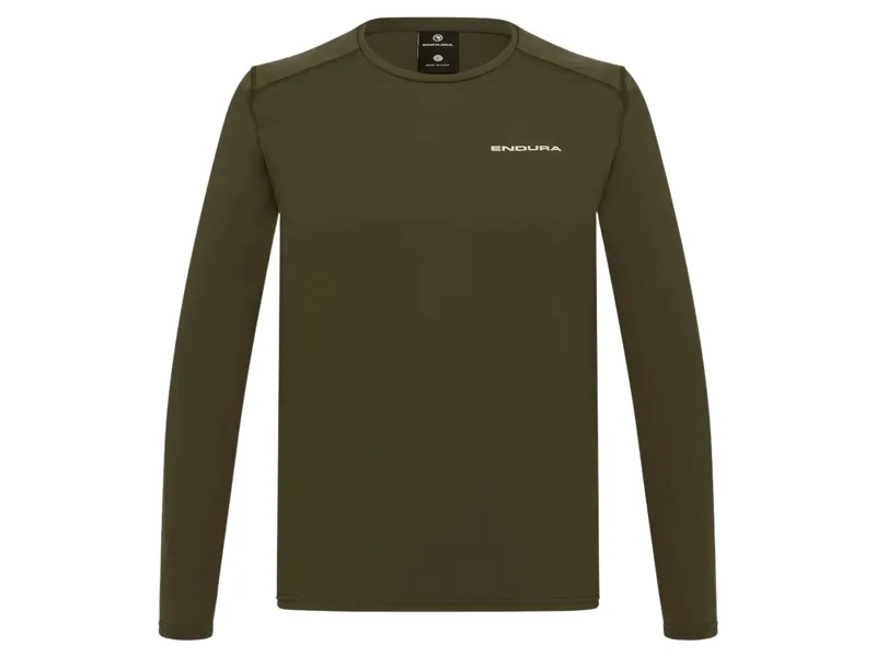 Endura Loop L/S Tech Tee in Olive Green