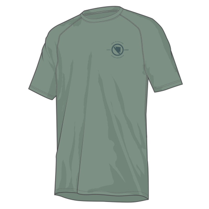 Balfes Bikes Endura Loop S/S Tech Tee Sage Green | Free postage over £30, £10 off first order, price match & 0% finance.