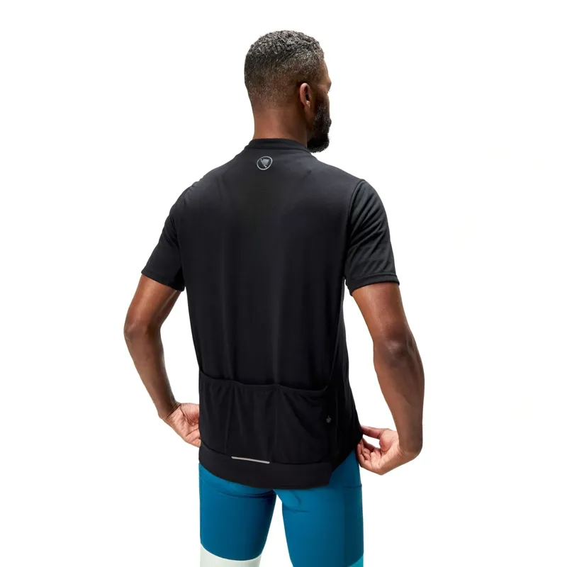 Endura Loop S/S Zipped Cycling Jersey in Carbon Grey-2