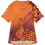 Endura Singletrack Short Sleeve Print Trail Jersey in Orange