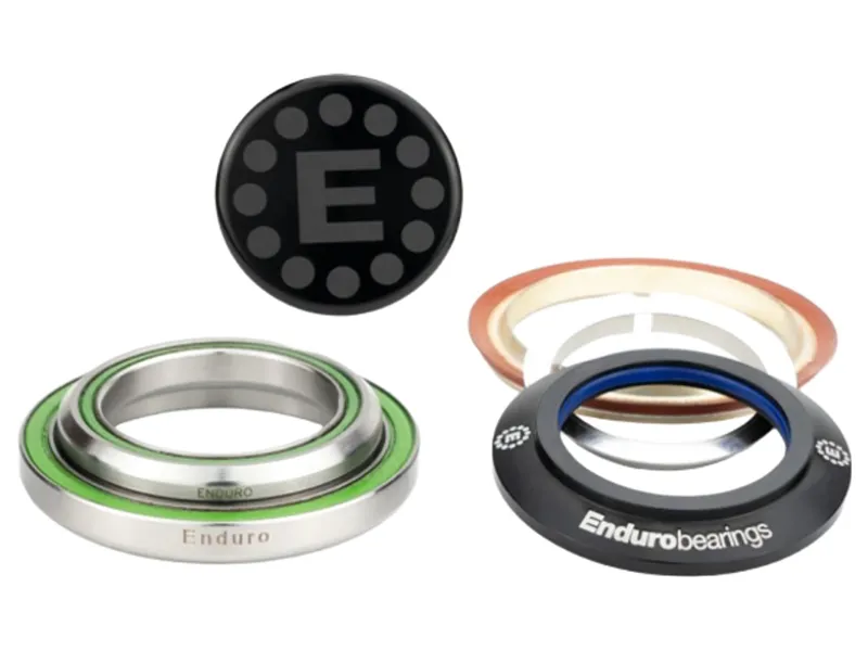 Enduro Bearings IS42/IS52 36x45 Drop-In Headset in Silver