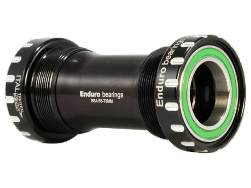 Enduro Bearings ITA Bottom Bracket 440C Stainless Steel 24mm in Black