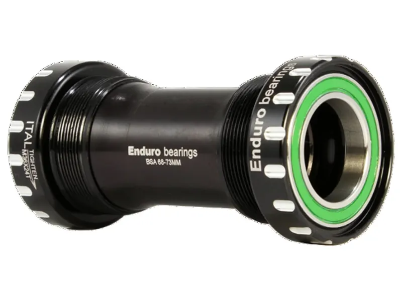Enduro Bearings ITA Bottom Bracket 440C Stainless Steel 30mm in Black