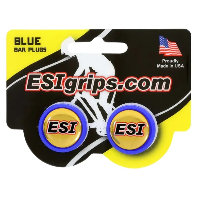 Balfes Bikes Esi ESI Grips Bar Plugs in Blue | Free postage over £30, £10 off first order, price match & 0% finance.