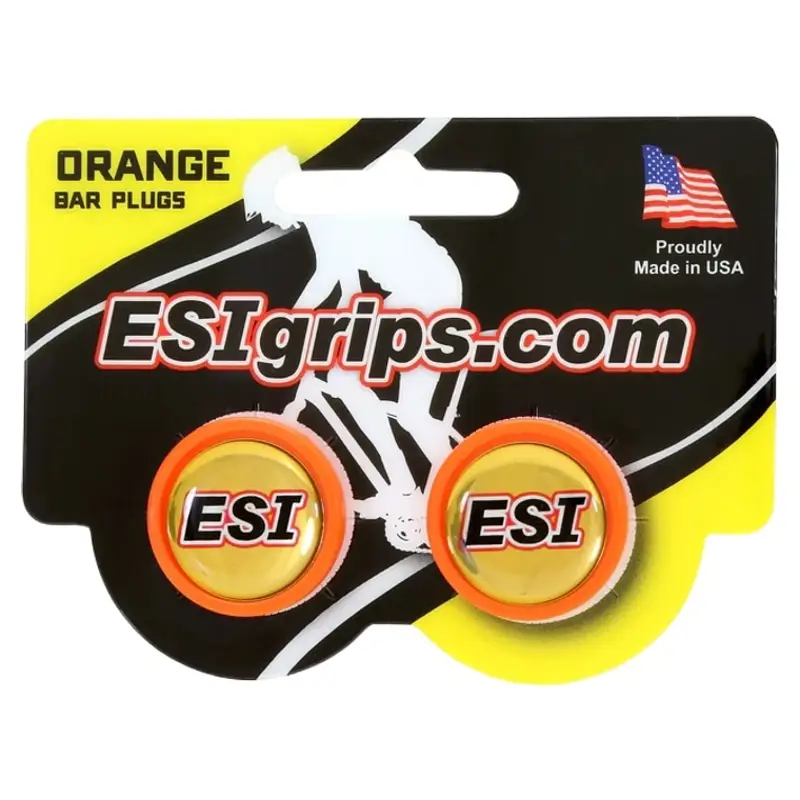 Balfes Bikes Esi ESI Grips Bar Plugs in Orange | Free postage over £30, £10 off first order, price match & 0% finance.
