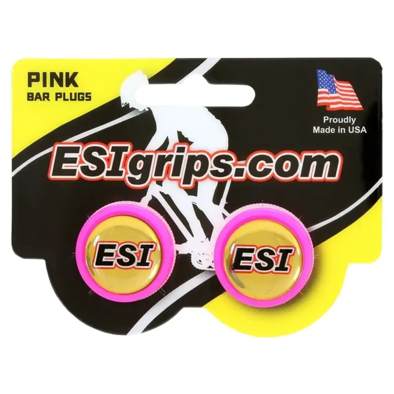 Balfes Bikes Esi ESI Grips Bar Plugs in Pink | Free postage over £30, £10 off first order, price match & 0% finance.