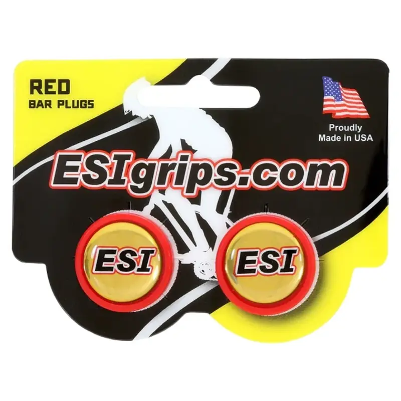 Balfes Bikes Esi ESI Grips Bar Plugs in Red | Free postage over £30, £10 off first order, price match & 0% finance.
