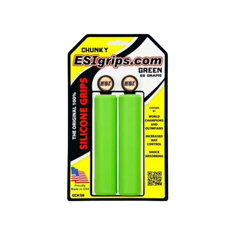 Balfes Bikes Esi ESI Grips MTB Chunky in Green | Free postage over £30, £10 off first order, price match & 0% finance.