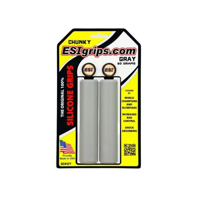 Balfes Bikes Esi ESI Grips MTB Chunky in Grey | Free postage over £30, £10 off first order, price match & 0% finance.