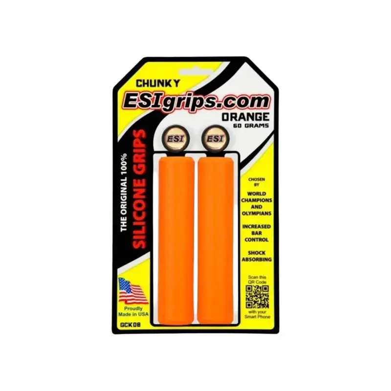 Balfes Bikes Esi ESI Grips MTB Chunky in Orange | Free postage over £30, £10 off first order, price match & 0% finance.