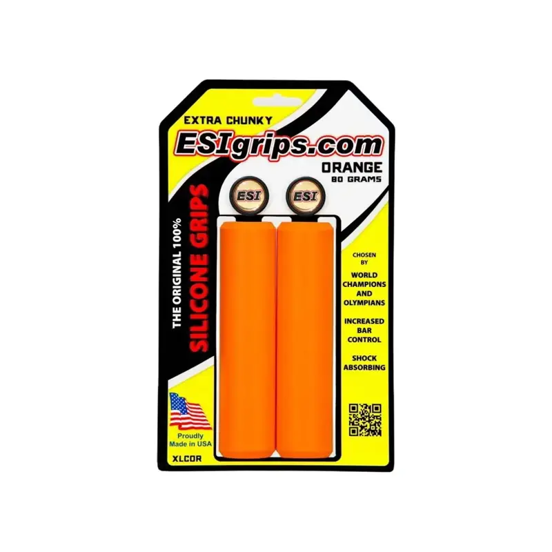 Balfes Bikes Esi ESI Grips MTB Extra Chunky in Orange | Free postage over £30, £10 off first order, price match & 0% finance.