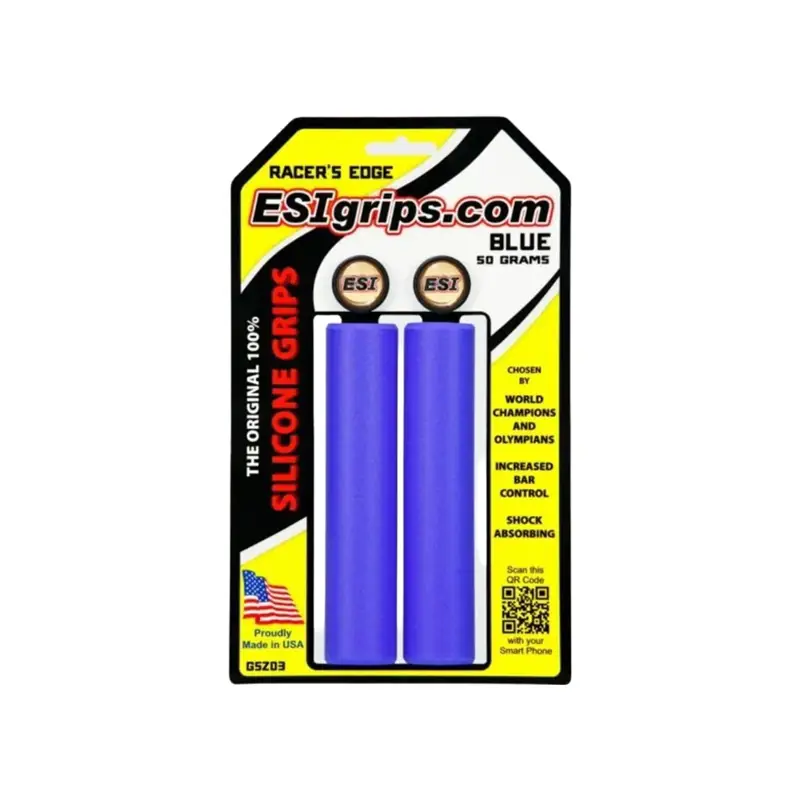 Balfes Bikes Esi ESI Grips MTB Racers Edge in Blue | Free postage over £30, £10 off first order, price match & 0% finance.