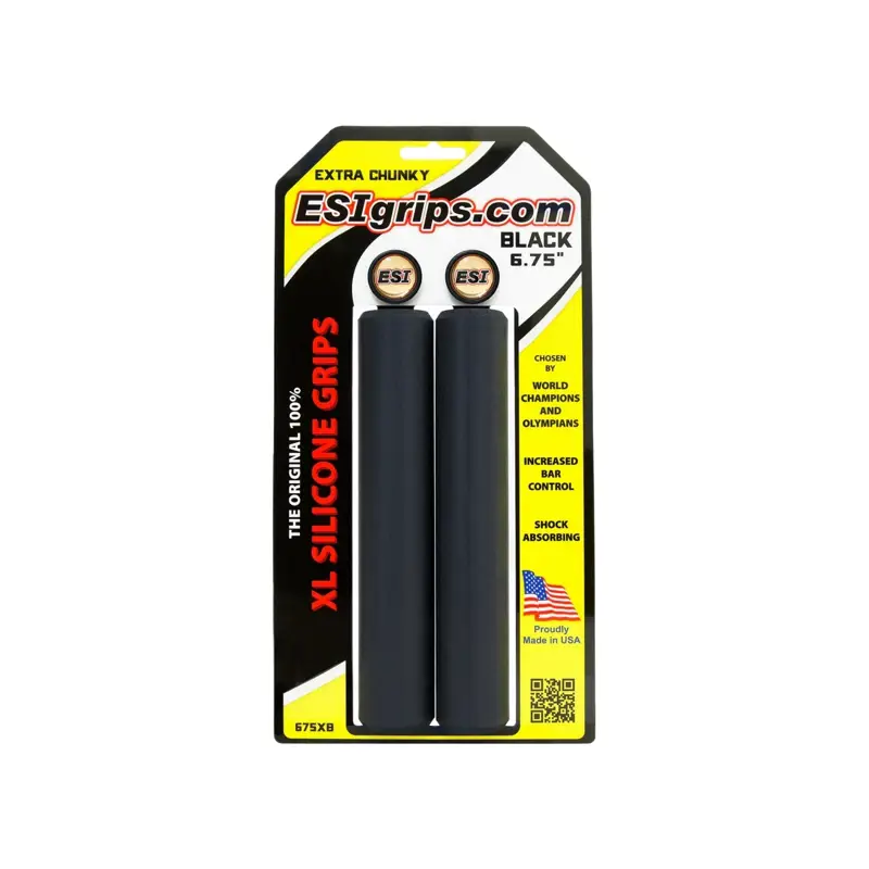 Balfes Bikes Esi ESI Grips XL 6.75 Extra Chunky in Black | Free postage over £30, £10 off first order, price match & 0% finance.