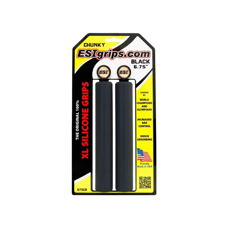Balfes Bikes Esi ESI Grips XL 6.75 inch Chunky in Black | Free postage over £30, £10 off first order, price match & 0% finance.