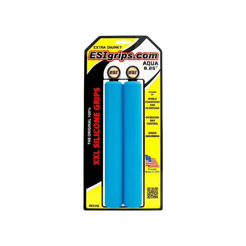 Balfes Bikes Esi ESI Grips XXL 8.35 Extra Chunky in Aqua | Free postage over £30, £10 off first order, price match & 0% finance.