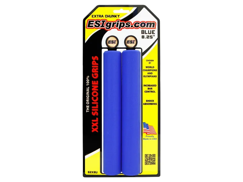 Balfes Bikes Esi ESI Grips XXL 8.35 Extra Chunky in Blue | Free postage over £30, £10 off first order, price match & 0% finance.