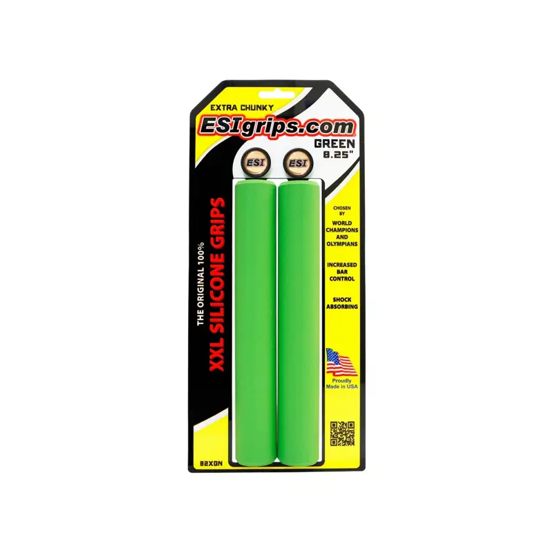 Balfes Bikes Esi ESI Grips XXL 8.35 Extra Chunky in Green | Free postage over £30, £10 off first order, price match & 0% finance.